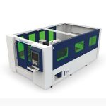 peiriant torri laser ffibr 500w bach ar gyfer tiwb a dalen gaeedig