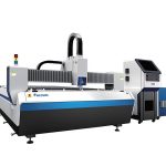 peiriant torri laser ffibr gyda bwrdd cyfnewid