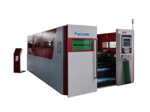 peiriant torri laser diwydiannol awtomatig bwrdd cyfnewid dwbl cyflym